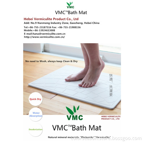 Factory Eco-friendly Diatomite Bath Mat